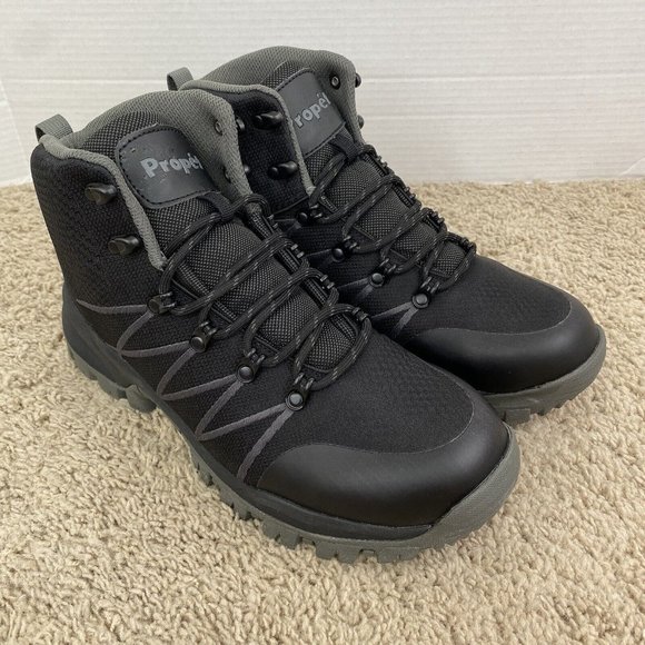 Propet Traverse‎ Hiking Boots Waterproof Mens 10.5 Black/Dark Grey MBA042K NIB main image 5